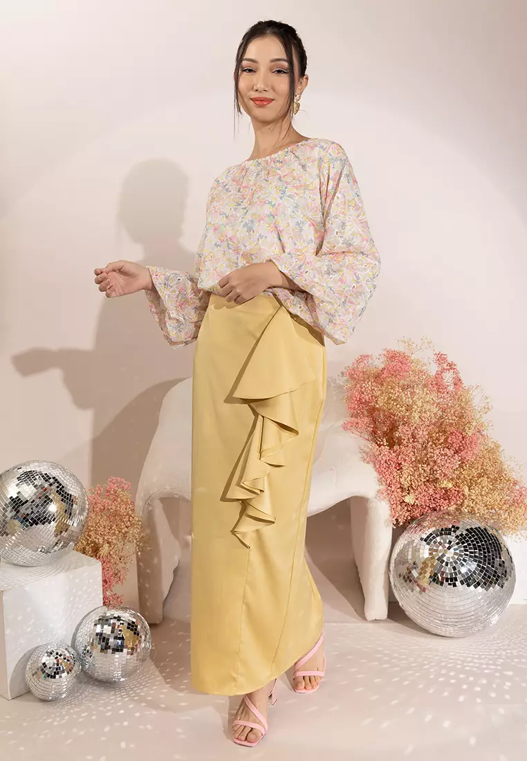 Long skirt 2025 with balloon top