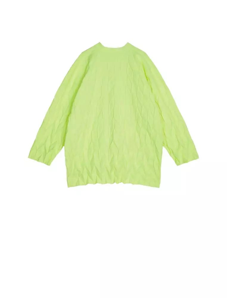 Mid-length open-cardigan