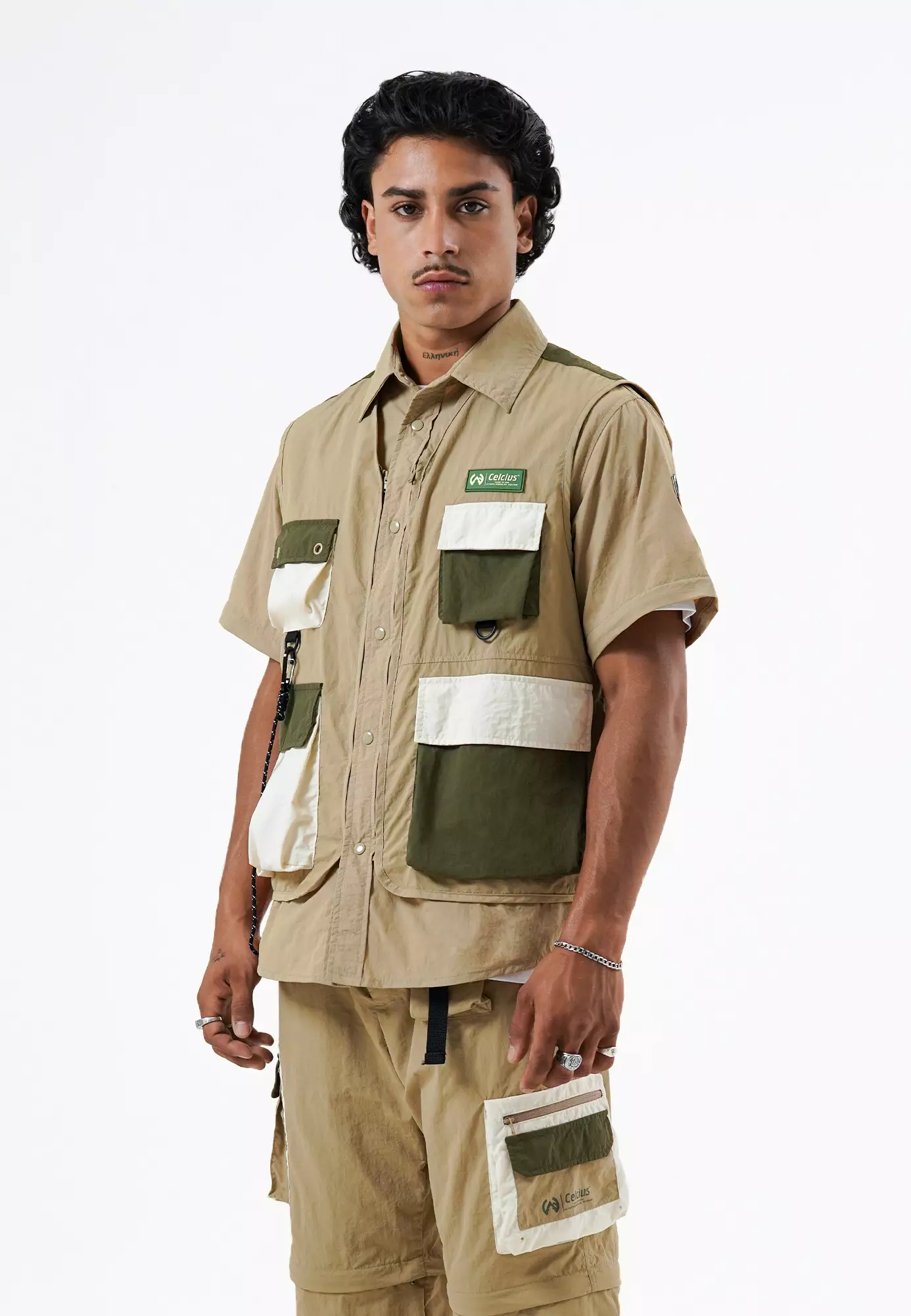 CELCIUS Casual Off Grid Convertible Kemeja Vest L03000550C Khaki