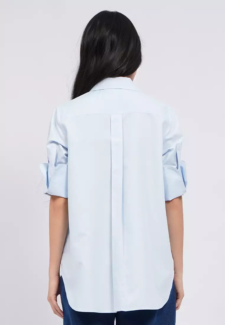 Folded Short Sleeves Shirt
