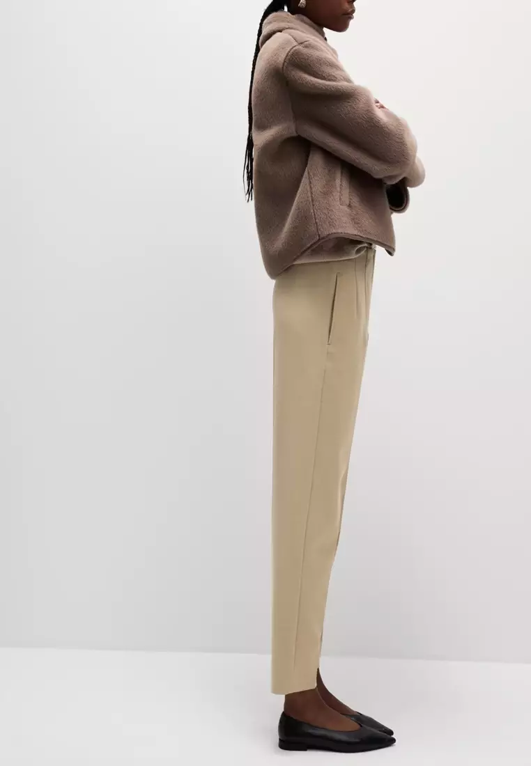 Buy MARKS & SPENCER Tapered Ankle Grazer Trousers 2024 Online ZALORA