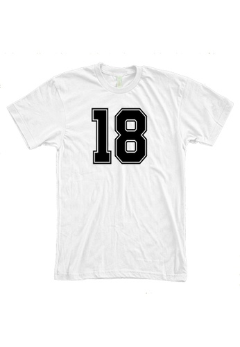 MRL Prints white Number Shirt 18 T-Shirt Customized Jersey 3D054AA805EA1AGS_1