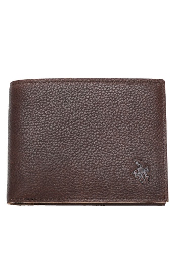 Swiss Polo brown Genuine Leather RFID Wallet 594EBAC50A4988GS_1