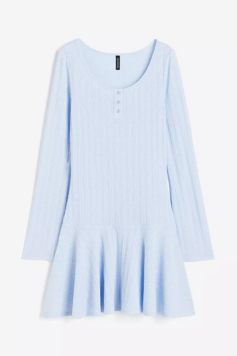Dress Sewing Pattern Basic Jersey Dress Buy H&M Ribbed Jersey Dress Online  ZALORA Malaysia