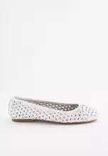 Buy NEXT Forever Comfort Leather Weave Ballerina Shoes 2024