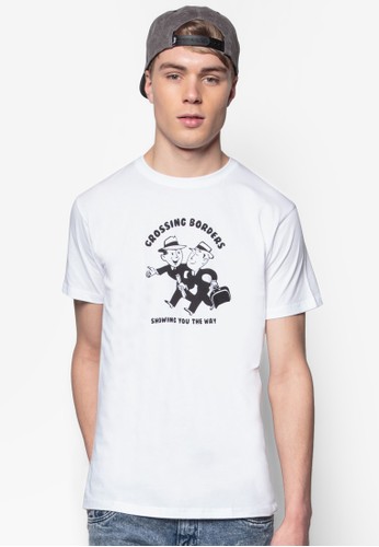 移工zalora 評價圖文設計TEE, 服飾, 服飾