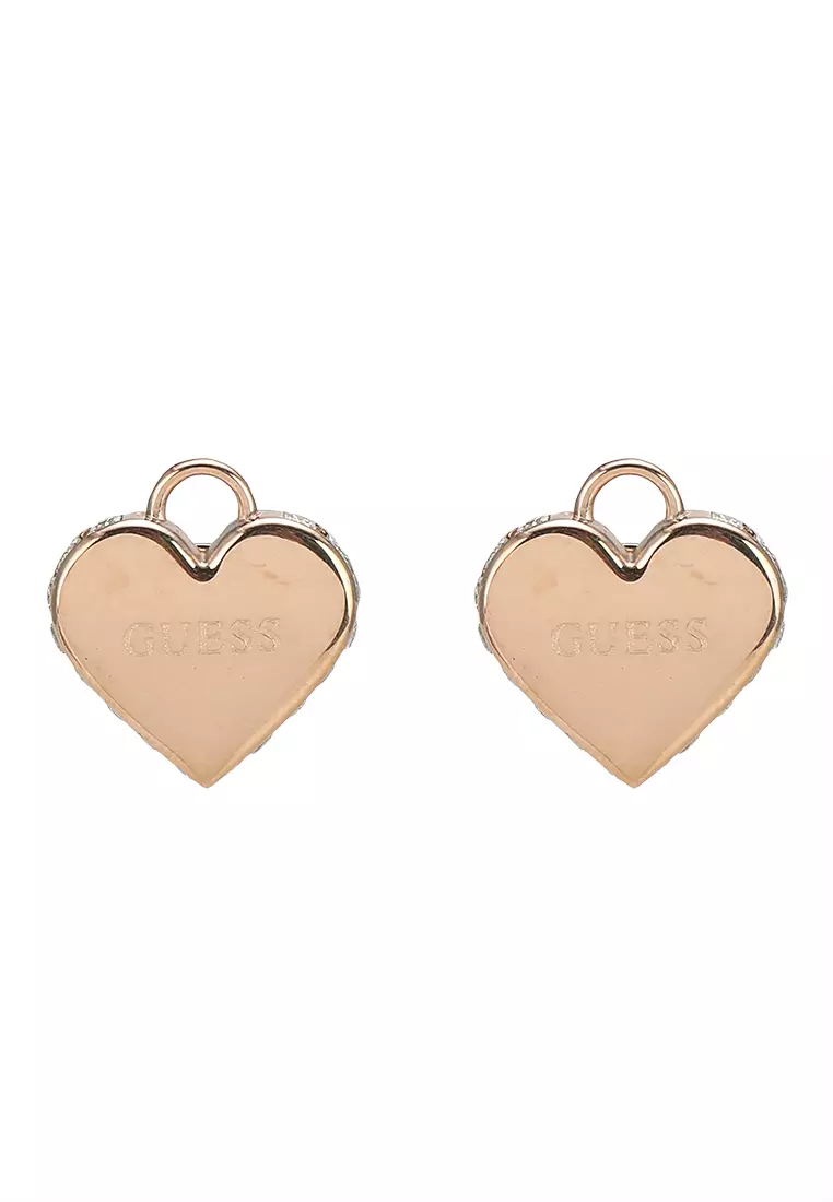 Guess heart sale shaped earrings