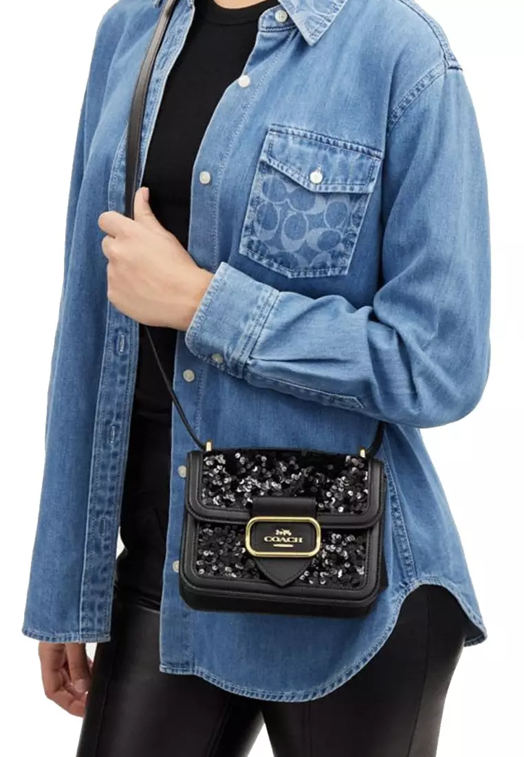 Buy Coach Coach SQUARE CROSSBODY Leather Mini Women's One