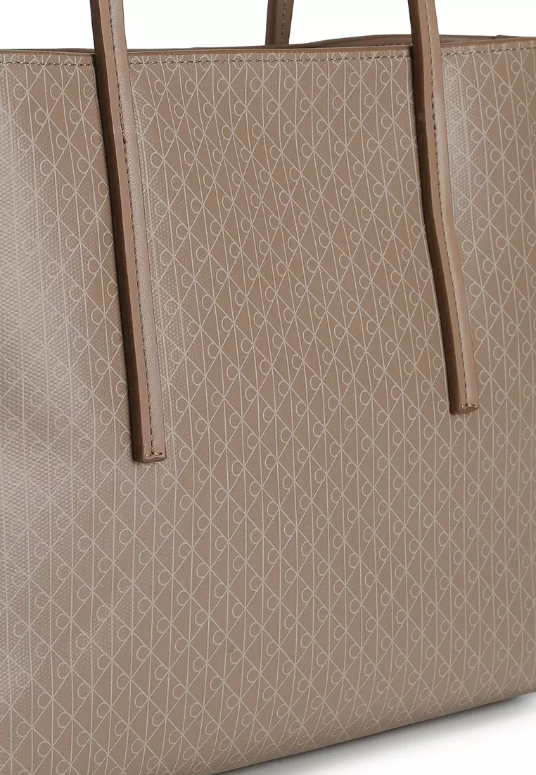 印花商標圖案印花小型托特包連小袋 - Calvin Klein 配飾