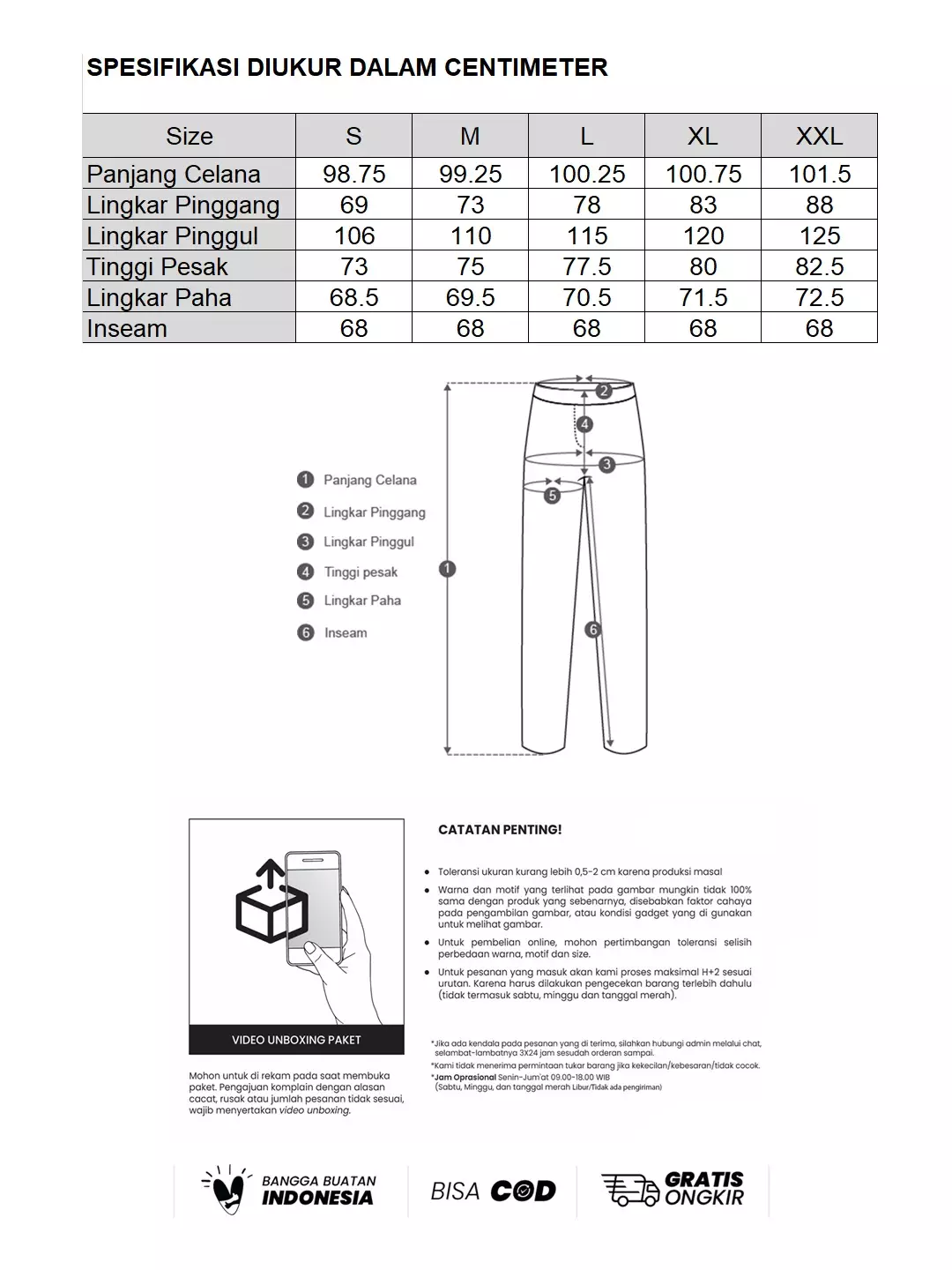 MINIMAL - Saviana - Geometric Printed Trouser  - Black Warna Black