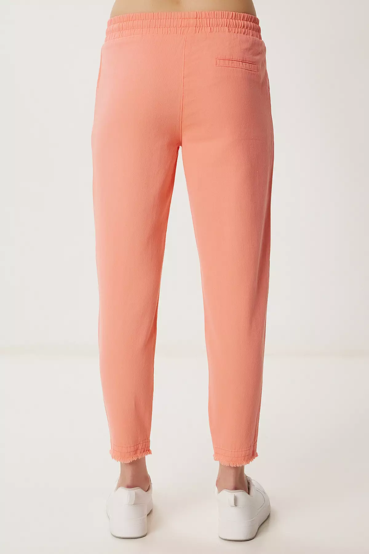 Women's Peach Pocket Gabardine Trousers Wf00113