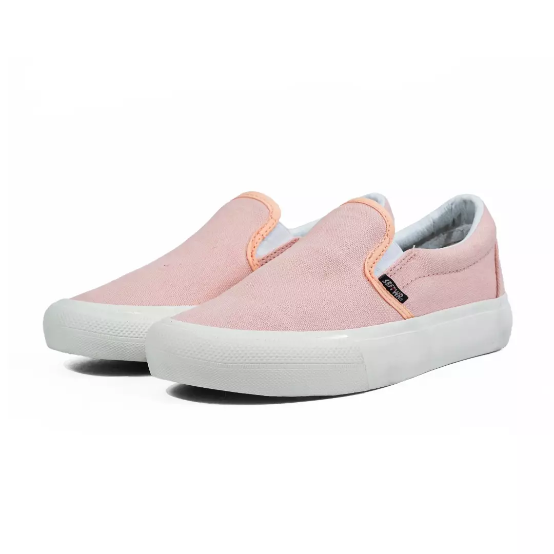 SABA Vintage Slip On Peach - Sepatu Sneakers Casual Pria Wanita