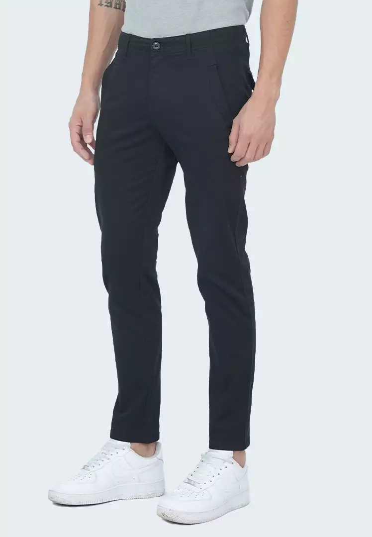 LGS - Celana Chinos - Stretch Katun - Hitam - CCT.568.S057.003.C