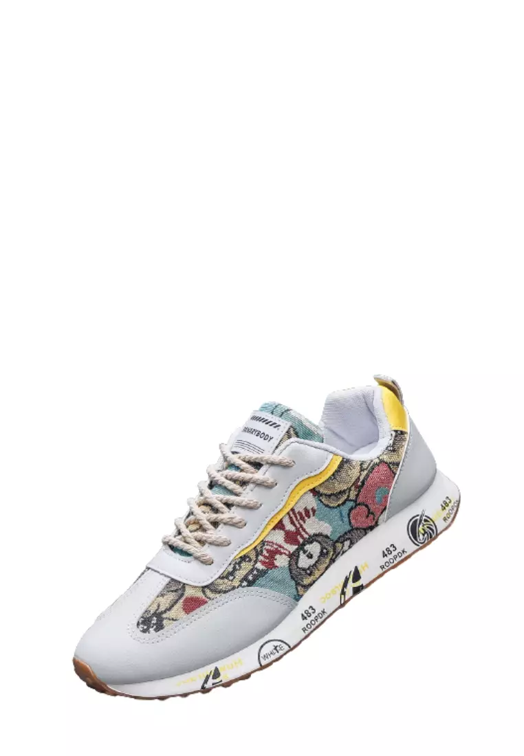 Sepatu Motif Lucu Sneakers Cowok Kasual QN248