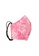 Poly-Club black and pink Poly-Club 3-in-1 Set Fashion Printed Bag + Makeup Pouch + Fabric Mask XI8039 Black/Pink B7862AC2589754GS_5