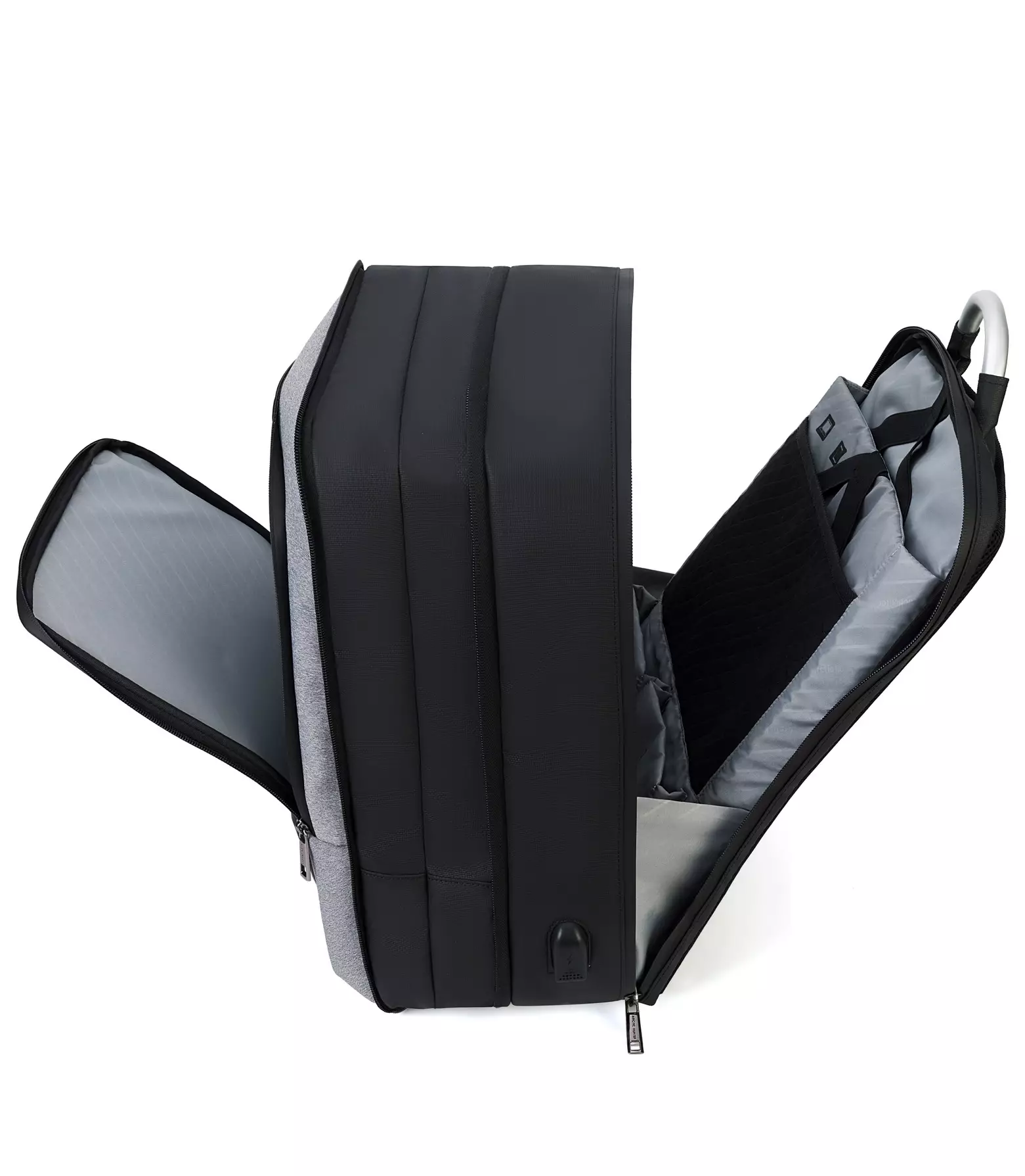 Arctic Hunter B00227L Tas Backpack Ransel Laptop Pria 17 USB Expandable - Ligh Grey