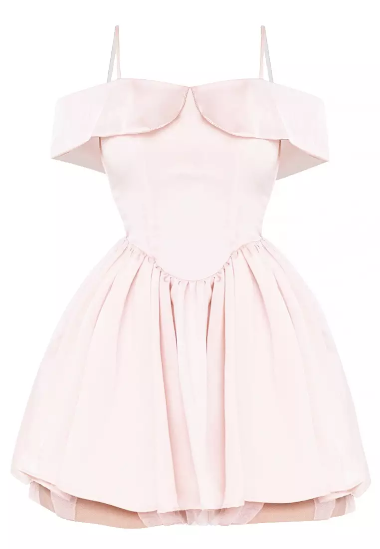 Clara Belle Off-The-Shoulder Corset Mini Dress