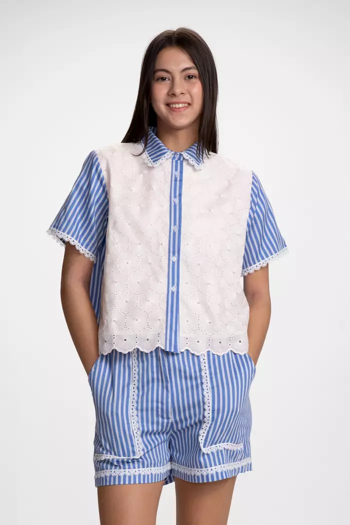 COTTONINK - Atasan Kemeja Wanita Blush Pink Doan #BestSeller