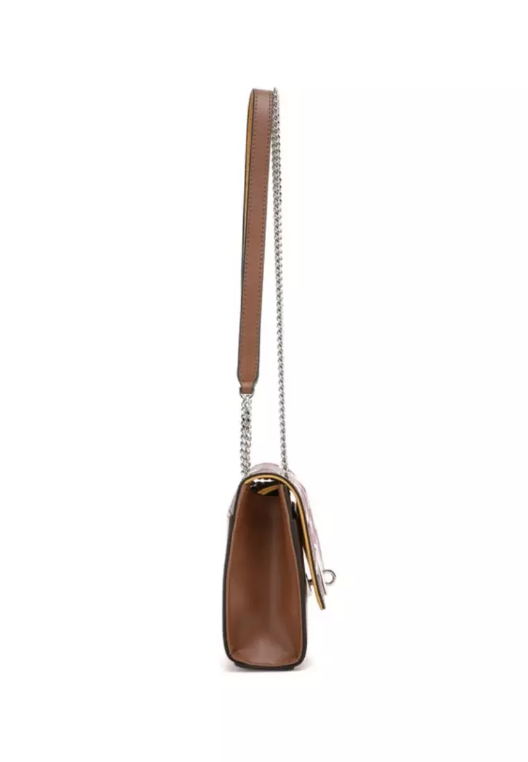 韓国大人気[rosa.K]AMELIE MONOGRAM SHOULDER CAMEL_SS Jual ROSA.K Amelie Monogram Shoulder Camel SS Original 2025