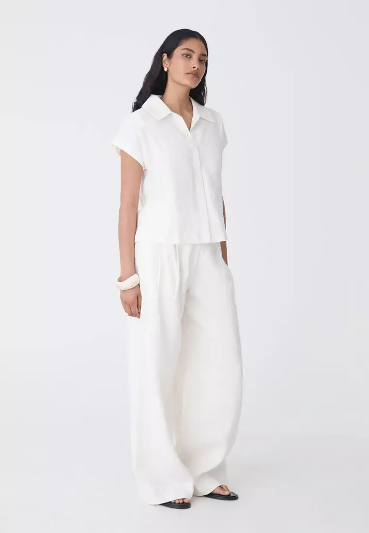 Ami Linen Collar Shirt