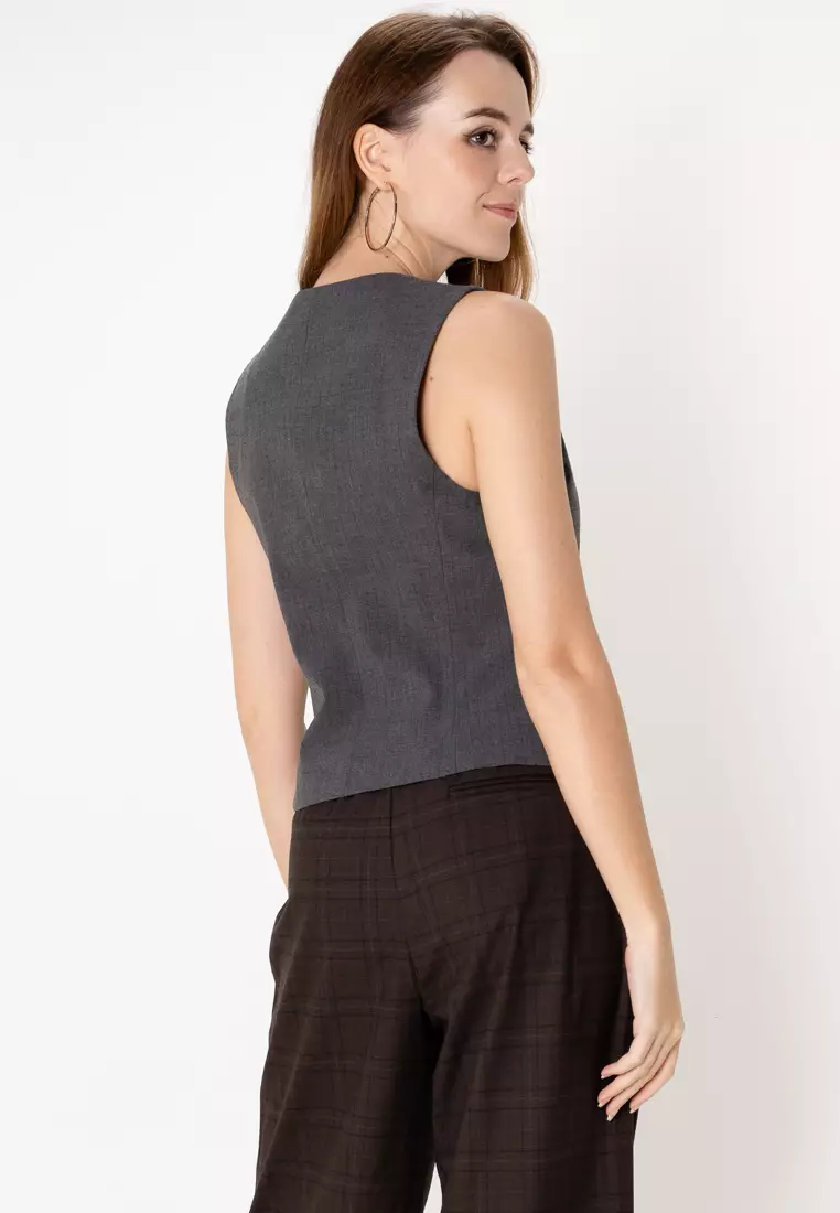 ZARA V-neck Vest 2025 Buy ZARA Online ZALORA Hong Kong