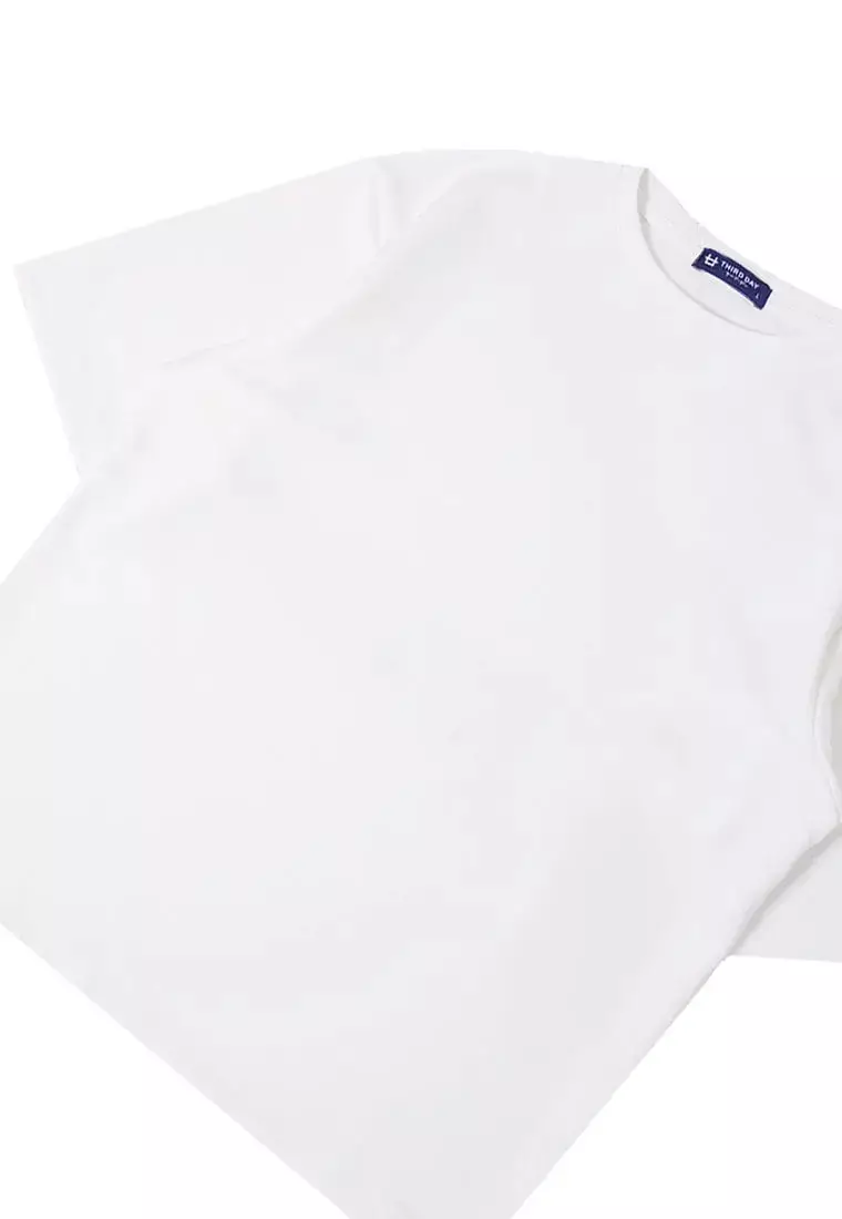 MTT55 Kaos Oversize Gym Scuba Bahan Tebal "push hard harder" putih