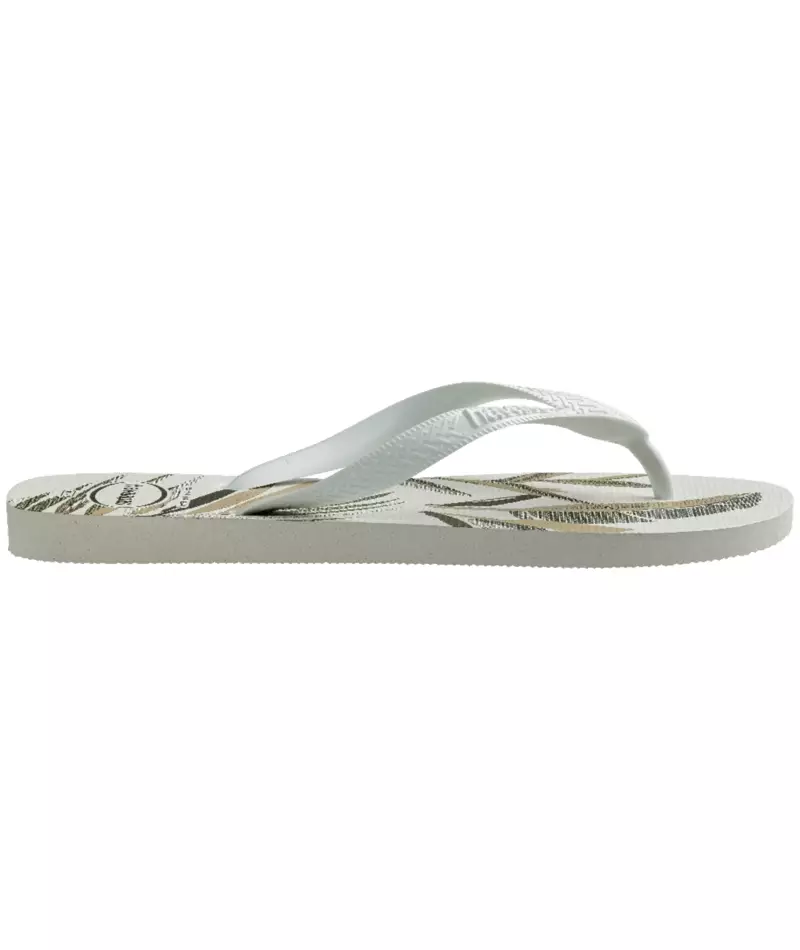 Havaianas 7153 Top Aloha White/White/Green Olive - Sandal Pria