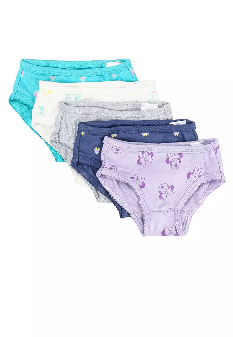 Disney Girls Mouse Underwear Multipacks, Minnie Bra Set 3pk, 14