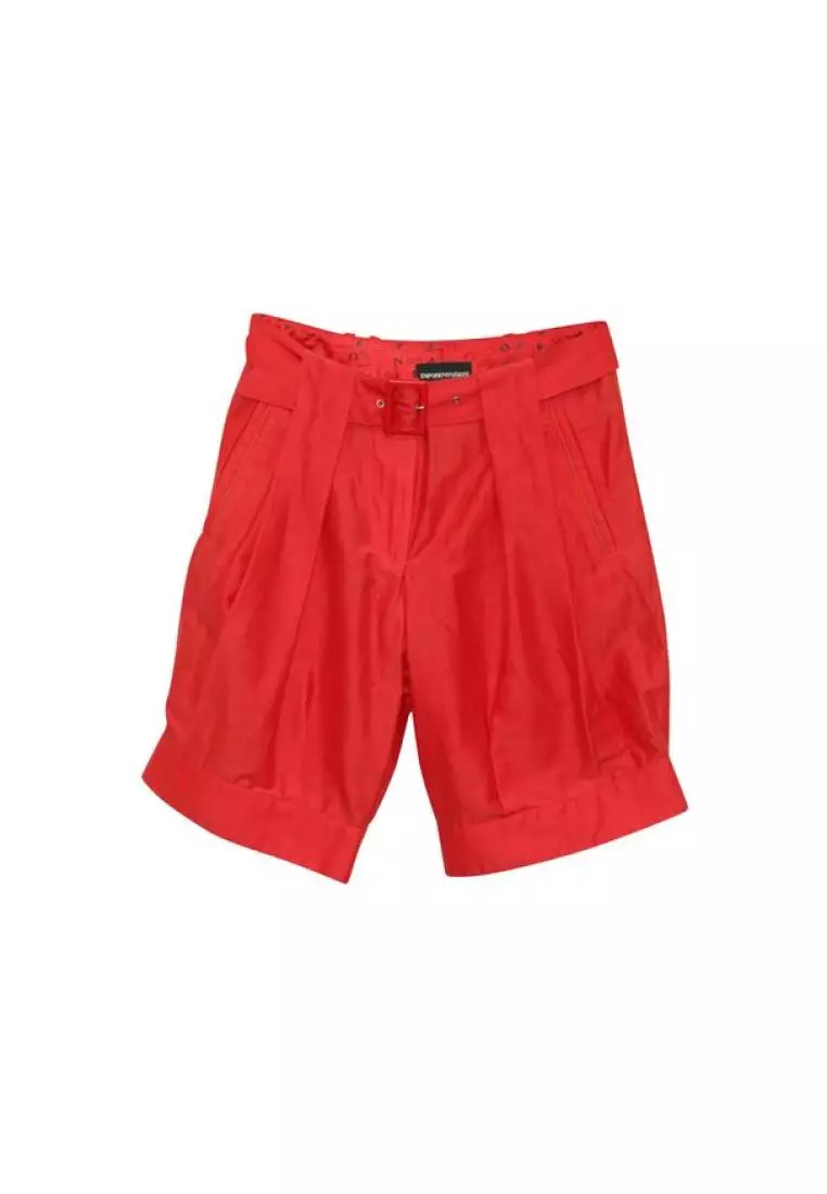Red discount designer shorts