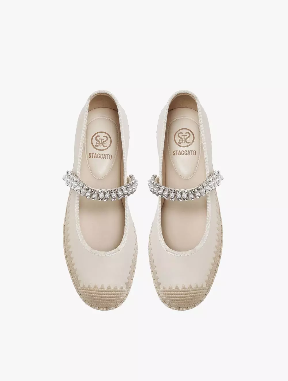 Staccato 9UA09-018 Women's Espadrilles Flats - Beige