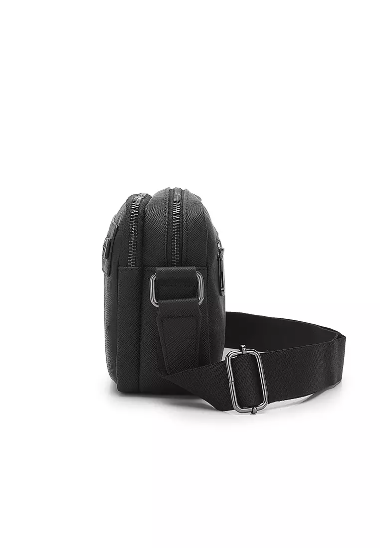 Men's Sling Bag / Messenger Bag - Black