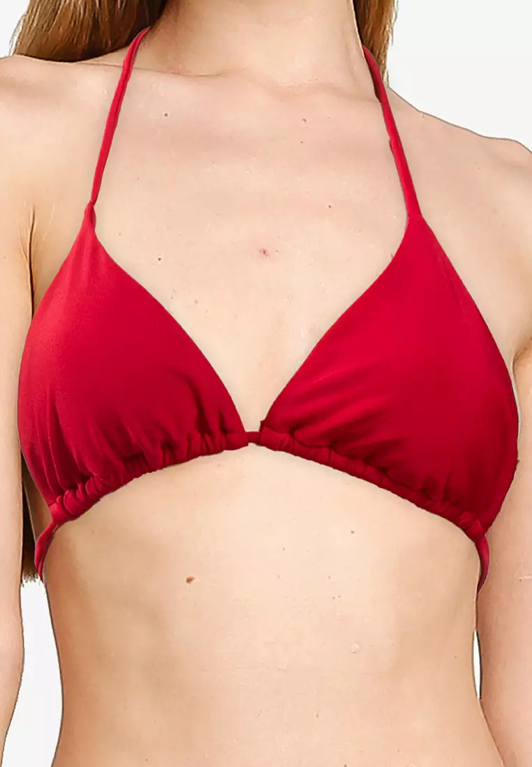 String Triangle Bikini Top
