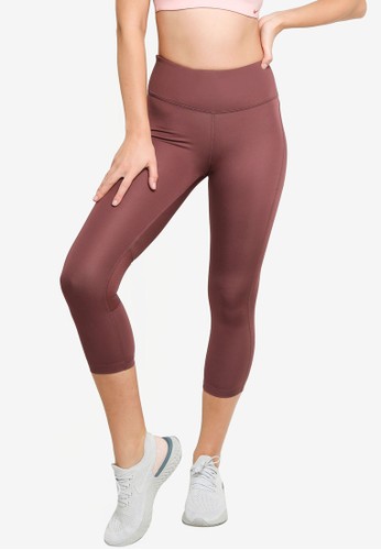 Nike red Women's Epic Fast Mid-Rise Crop Running Leggings D2BF9AA5E97C92GS_1