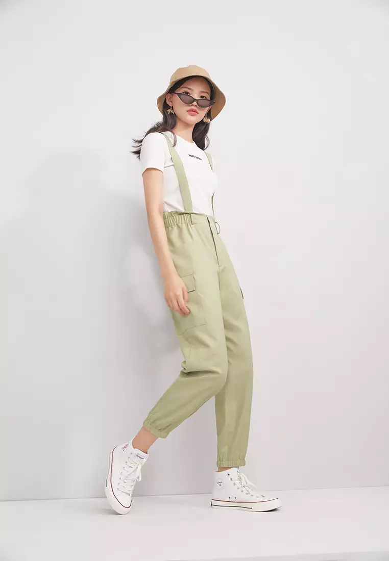 Suspender Jogger Pants