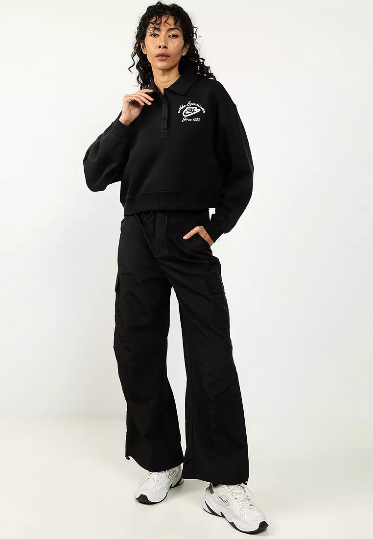 Sportswear Phoenix Fleece Loose Collared Pull-Over Top