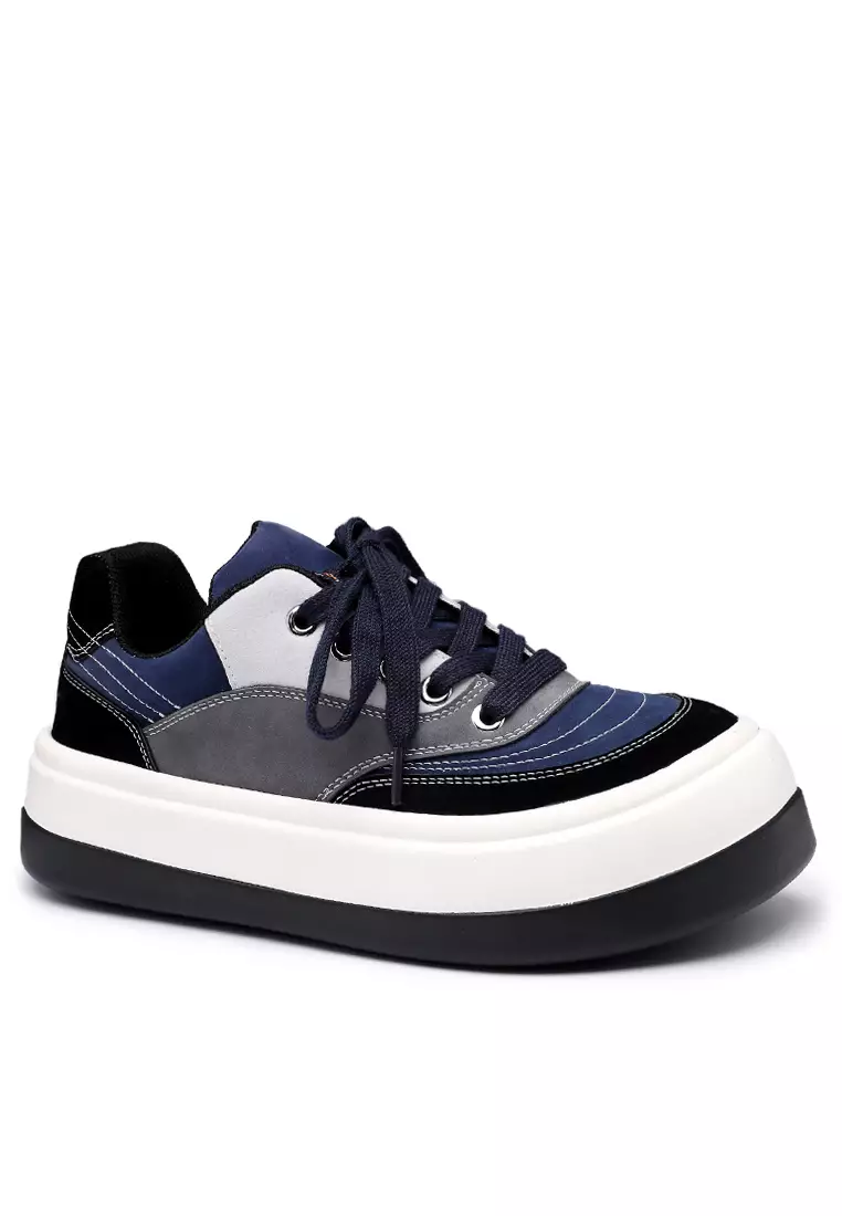 Discount on Twenty Eight Shoes  shoes - SKU: Color Matching Cow Suede Platform Sneakers Xy5306