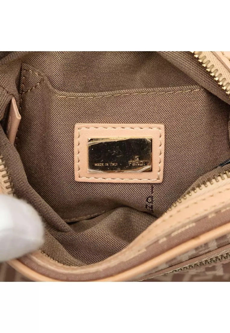 Pre-Loved Fendi Zucchino Canvas Crossbody