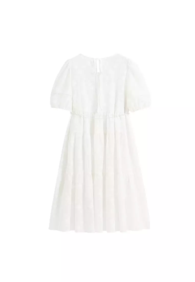 Buy Hopeshow Embroidered Midi Dress with Beads Waist Chain 2026 Online