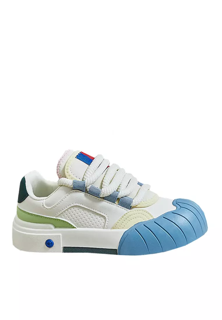 Discount on Twenty Eight Shoes  shoes - SKU: VANSA Fashion Color Block Platform Casual Shoes VPW-TE801