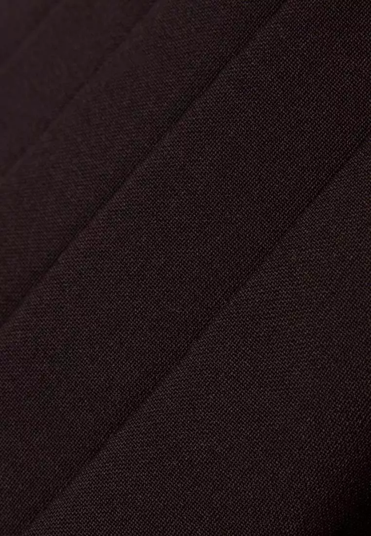Wool blend Pleated Polo Dress