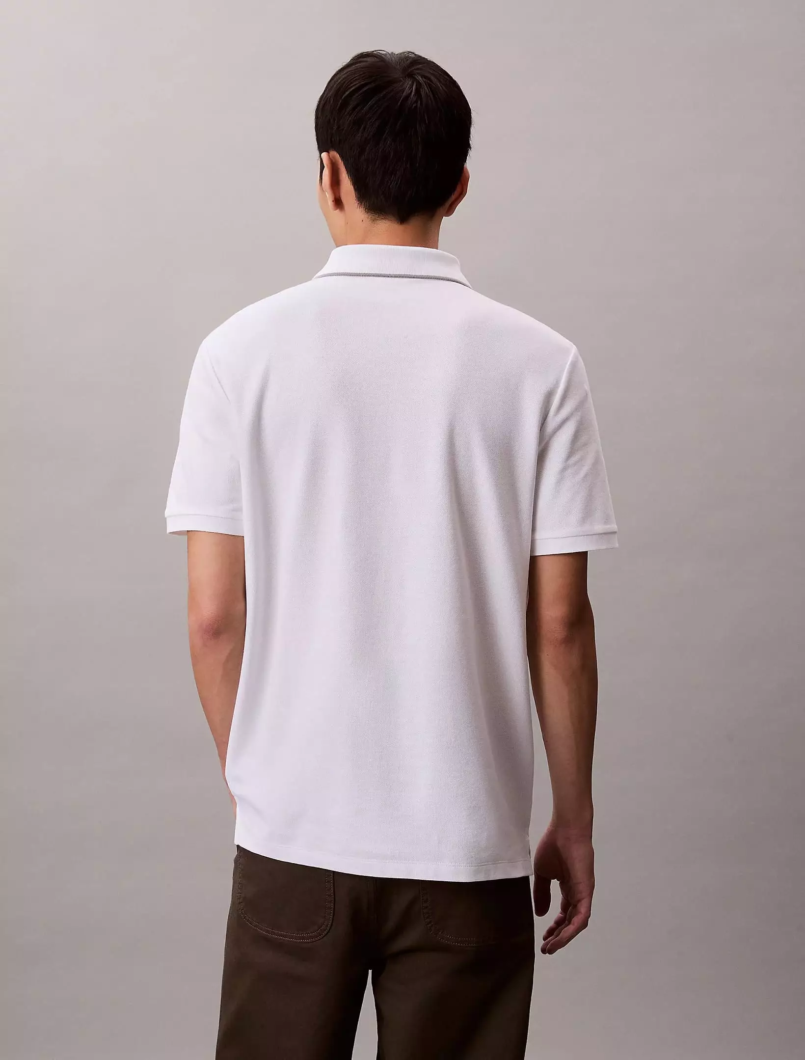 Calvin Klein - Short Sleeve Refined Piqué Tipped Classic Polo