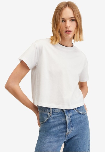 Mango 100% Cotton T-Shirt | ZALORA Philippines