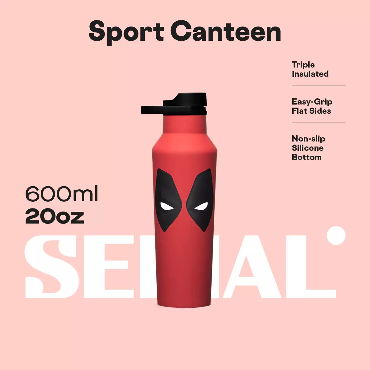 CORKCICLE Sport Canteen 20oz - Deadpool