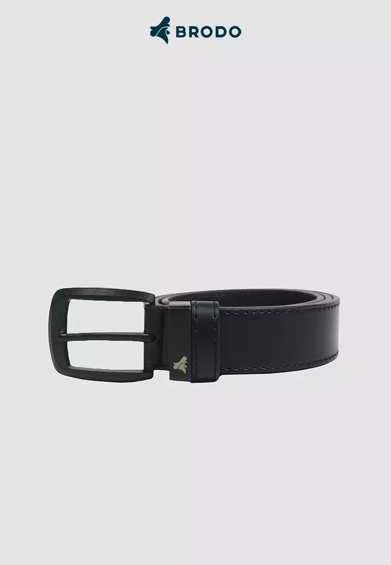 BRODO - Rotary Synthetic Leather Belt Black
