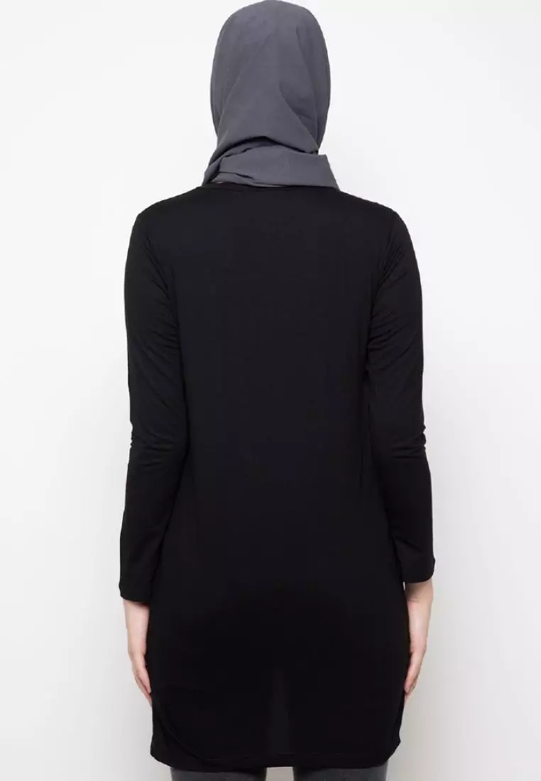 LTC86 thirdday mls 1992 hitam hijab lengan panjang wanita