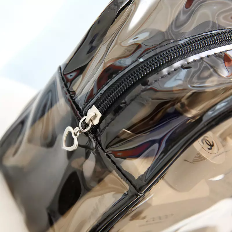 Wakakids Tas Kosmetik Washbag Transparan Waterproof Travel Pouch Make Up Skincare Venjr Hitam