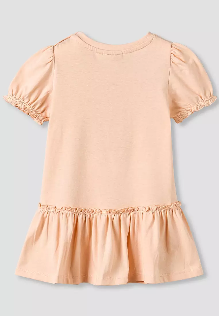 Babyshop Pack Of 2 Round Neck Short Sleeve Knee-Length Dress With Floral Print