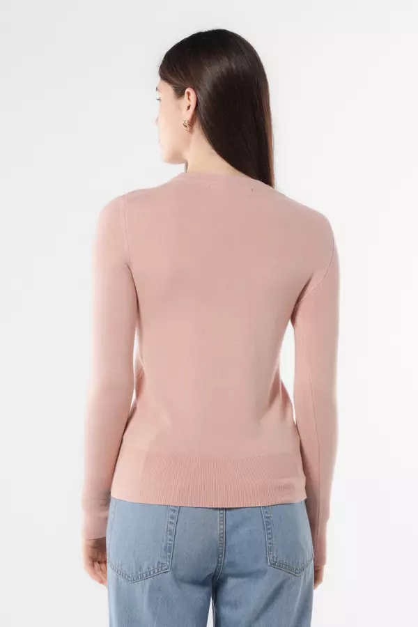 MINIMAL - Lamiere - Sweater Slim Fit - Pink Colour Pink