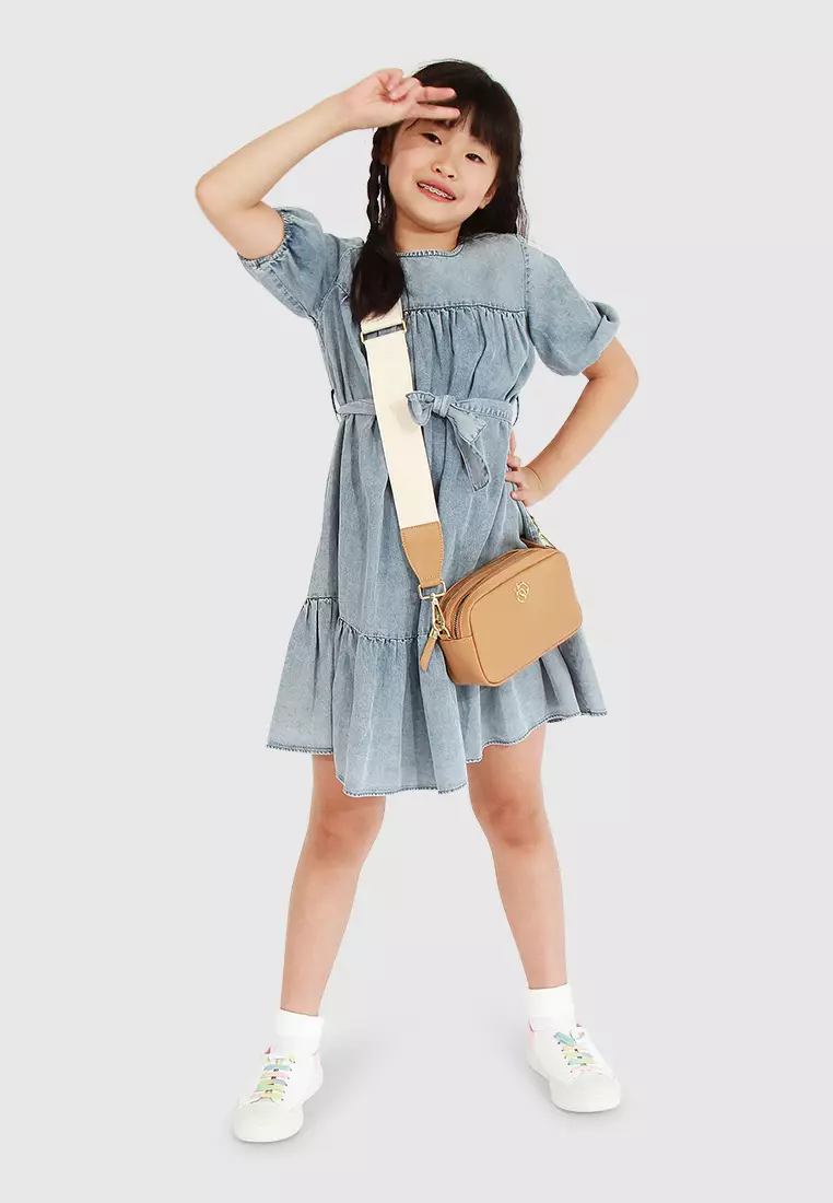 Belle & Bloom Pure Love Dress in Mid Denim
