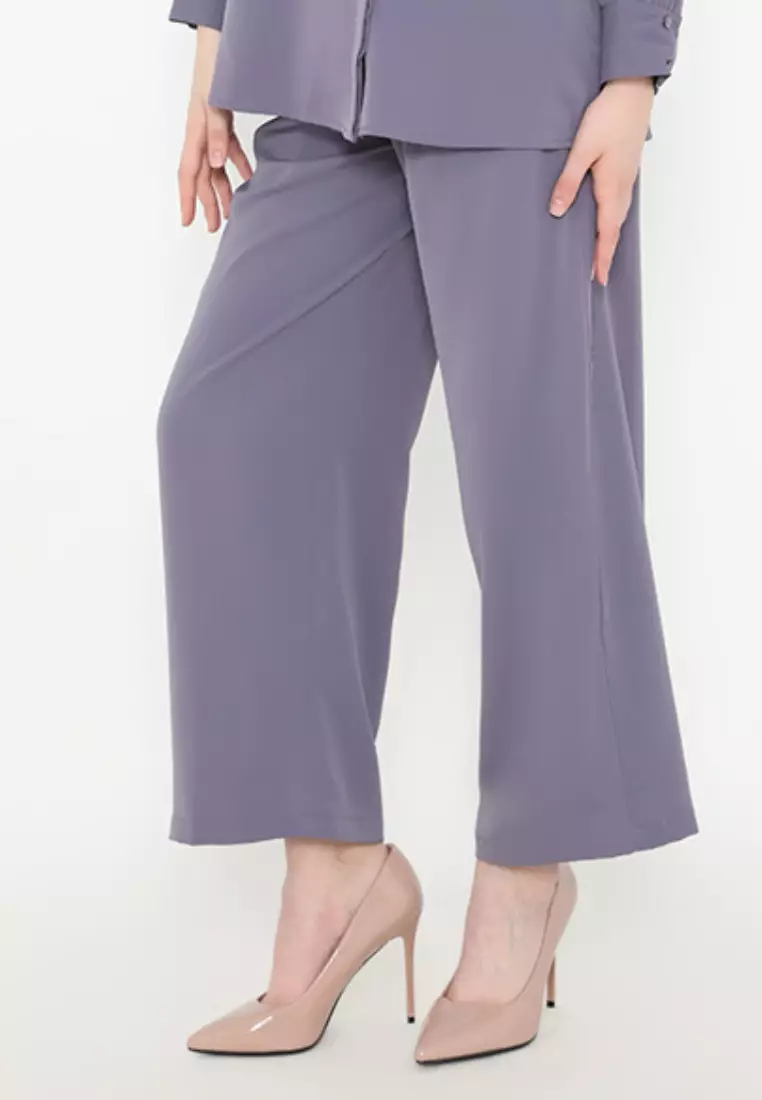 Long Cullote In Deep Purple By Brilliant Girl Warna Celana